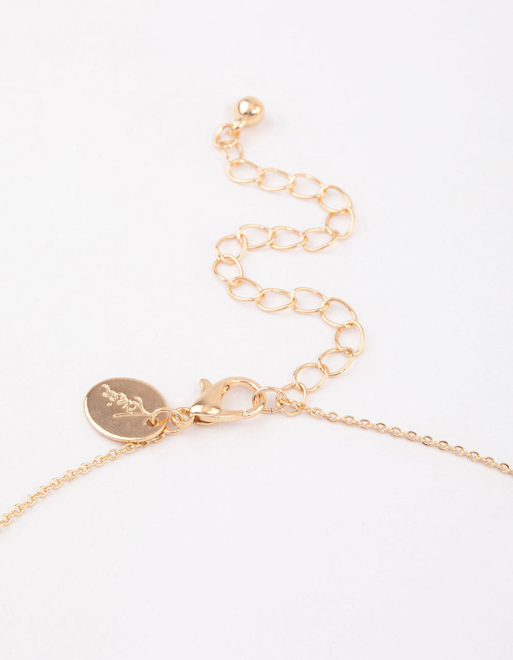 Gold Double Row Pearl Chain Necklace & Polishing Set