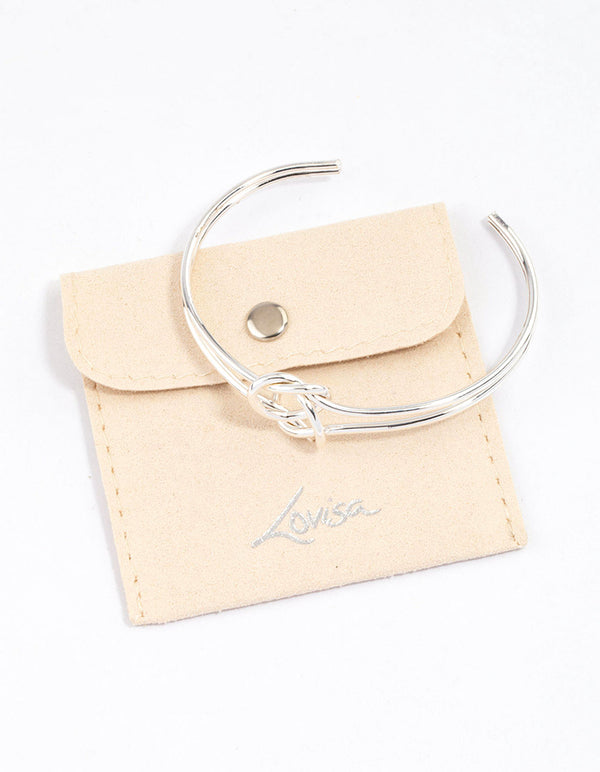 Gold Pretzel Open Cuff & Polishing Set