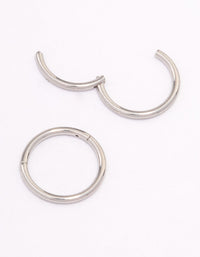 Surgical Steel Plain Sleeper Earrings 7mm - link has visual effect only