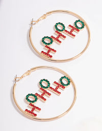 Gold HoHo Hoop Earrings - link has visual effect only