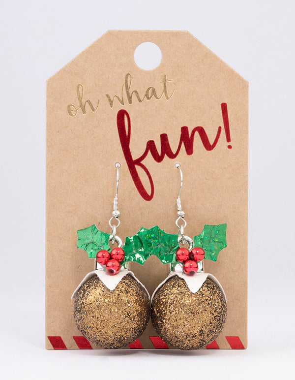 Silver Large Spiral Drop Earrings