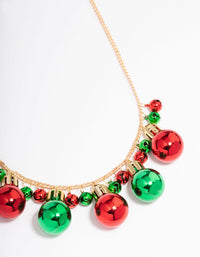 Gold Christmas Bell Necklace - link has visual effect only
