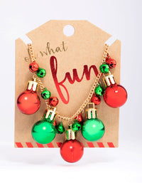 Gold Christmas Bell Necklace - link has visual effect only