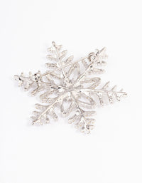 Silver Large Snowflake Brooch - link has visual effect only