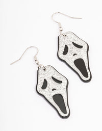 Black Glitter Ghost Drop Earrings - link has visual effect only