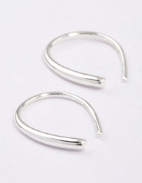 Sterling Silver Wishbone Thread Through Earrings - link has visual effect only