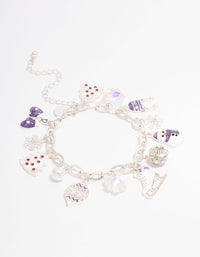 Silver Ice Skating Pendant Necklace - link has visual effect only