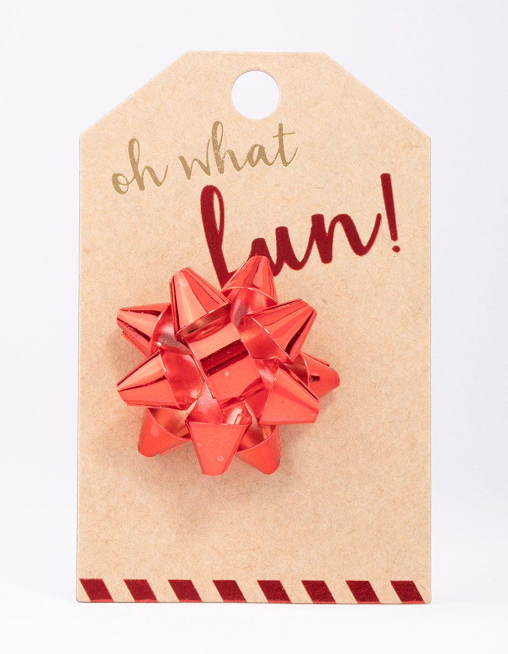 Red Christmas Present Bow Brooch