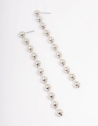 Silver Ball Chain Drop Earrings - link has visual effect only