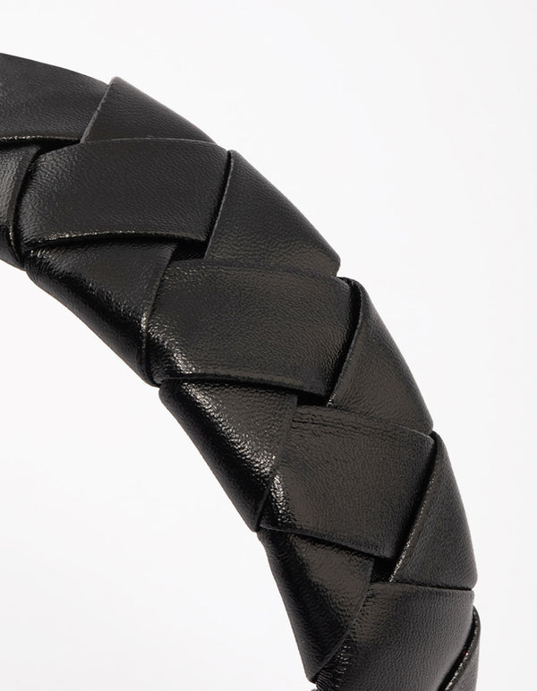 Black Braided Padded Headband