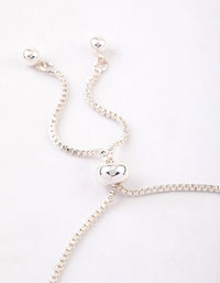 Silver Plated Round Cubic Zirconia Toggle Tennis Bracelet - link has visual effect only