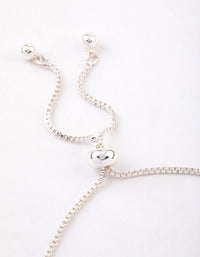 Silver Plated Round Cubic Zirconia Toggle Tennis Bracelet - link has visual effect only