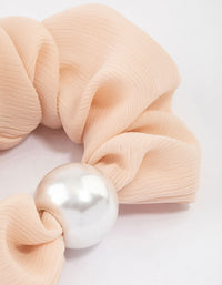 Neutral Fabric Hair Scrunchie - link has visual effect only