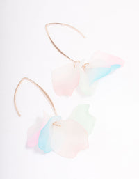 Rose Gold Multi Flower Threader Earrings - link has visual effect only