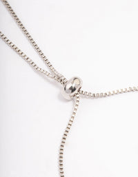 Silver Marquise Cubic Zirconia Toggle Bangle - link has visual effect only