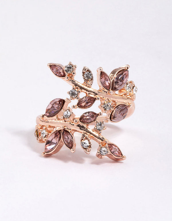 Rose Gold Vine Wrapped Ring
