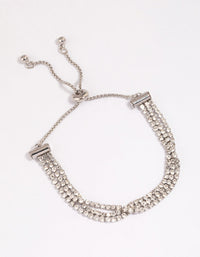 Silver Dainty Cup Chain Toggle Bracelet - link has visual effect only