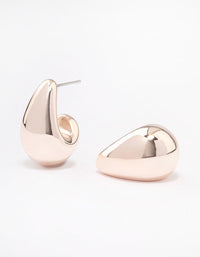 Rose Gold Plated Bubble Drop Stud Earrings - link has visual effect only