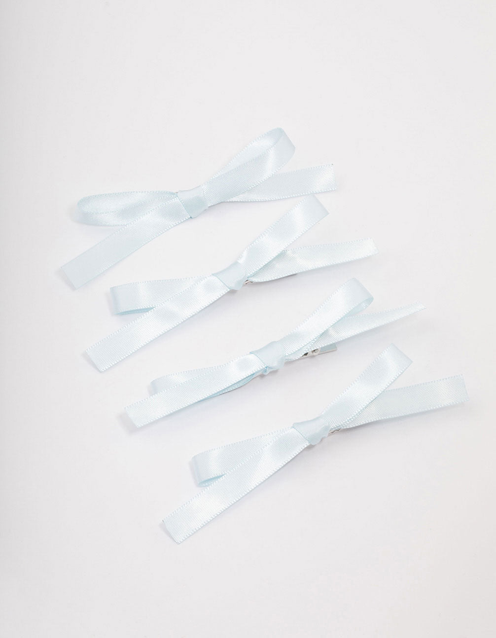 Blue Simple Hair Bow 4-Pack