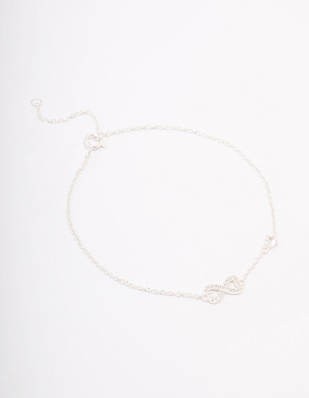 Sterling Silver Infinity Heart Bracelet