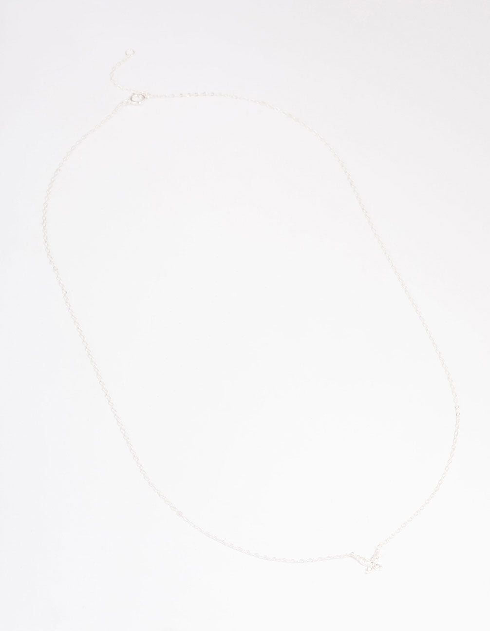Sterling Silver Cubic Zirconia Butterfly Pendant Necklace
