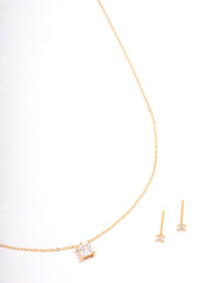 Gold Plated Sterling Silver Princess Jewellery Set - link has visual effect only