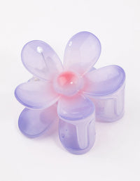 Purple & Pink Daisy Hair Claw - link has visual effect only