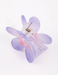 Purple & Pink Daisy Hair Claw - link has visual effect only