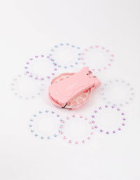 Light Pink Hair Bedazzle Set - Hair Gem Stamper Machine & Refill 10-Pack - link has visual effect only