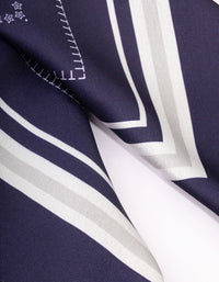 Navy Fabric Celestial Printed Scarf - link has visual effect only
