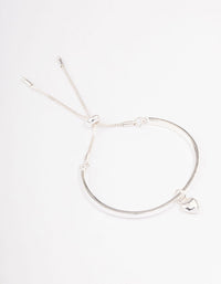 Silver Heart Toggle Bracelet - link has visual effect only