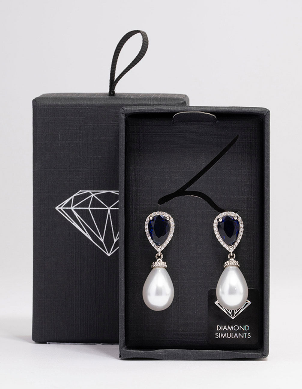 Silver & Pearl Drop Earrings