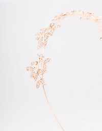 Rose Gold Diamante Leaf Celestial Headband - link has visual effect only