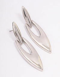 Silver Fine Pointed Drop Earrings - link has visual effect only