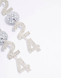 Silver 2024 Disco Drop Earrings - link has visual effect only