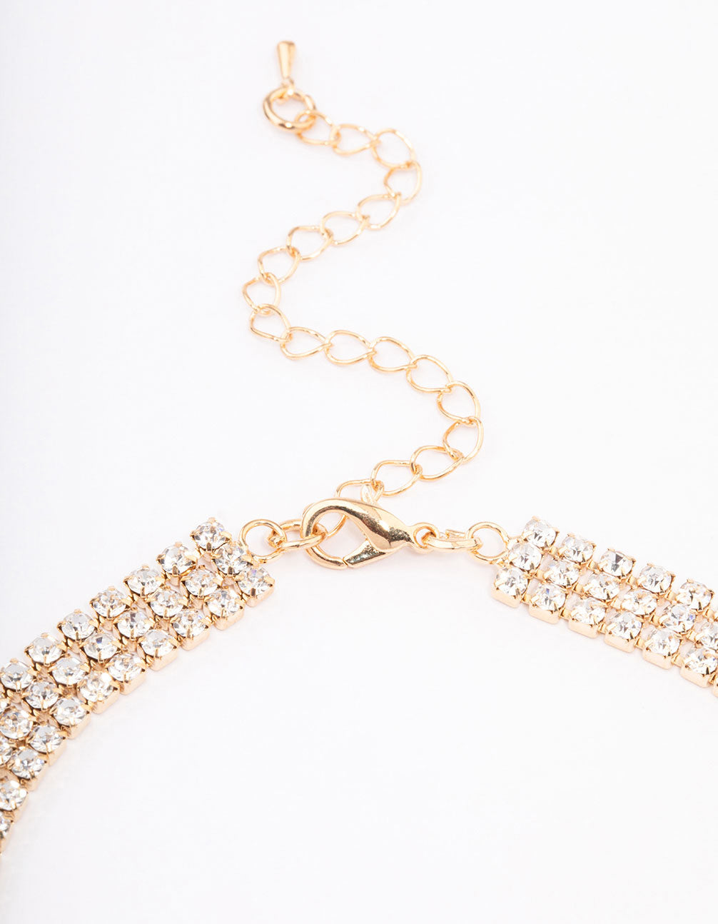 Gold Cup Chain Emerald Choker