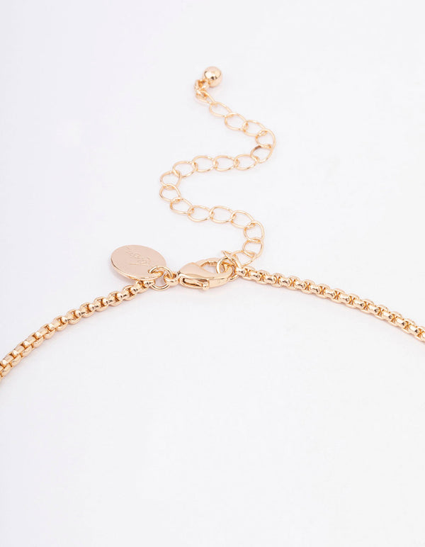 Black Diamante Statement Long Cross Pendant Necklace