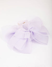 Lilac Mixed Bow Hair Claw Clips - link has visual effect only