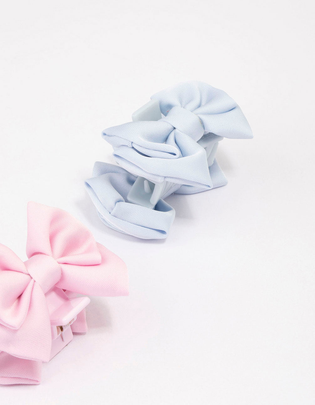 Pastel Bow Small Hair Claw Clip 3-Pack