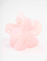 Pink Plain Tropical Hair Claw Clip - link has visual effect only