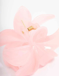 Pink Plain Tropical Hair Claw Clip - link has visual effect only