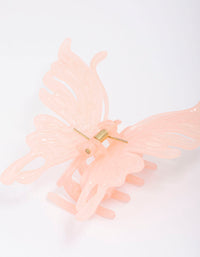 Pink Molten Butterfly Hair Claw Clip - link has visual effect only