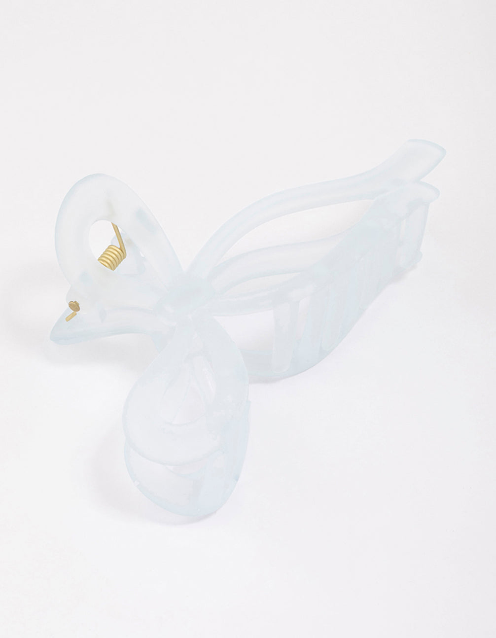Blue Large Bow Hair Claw Clip