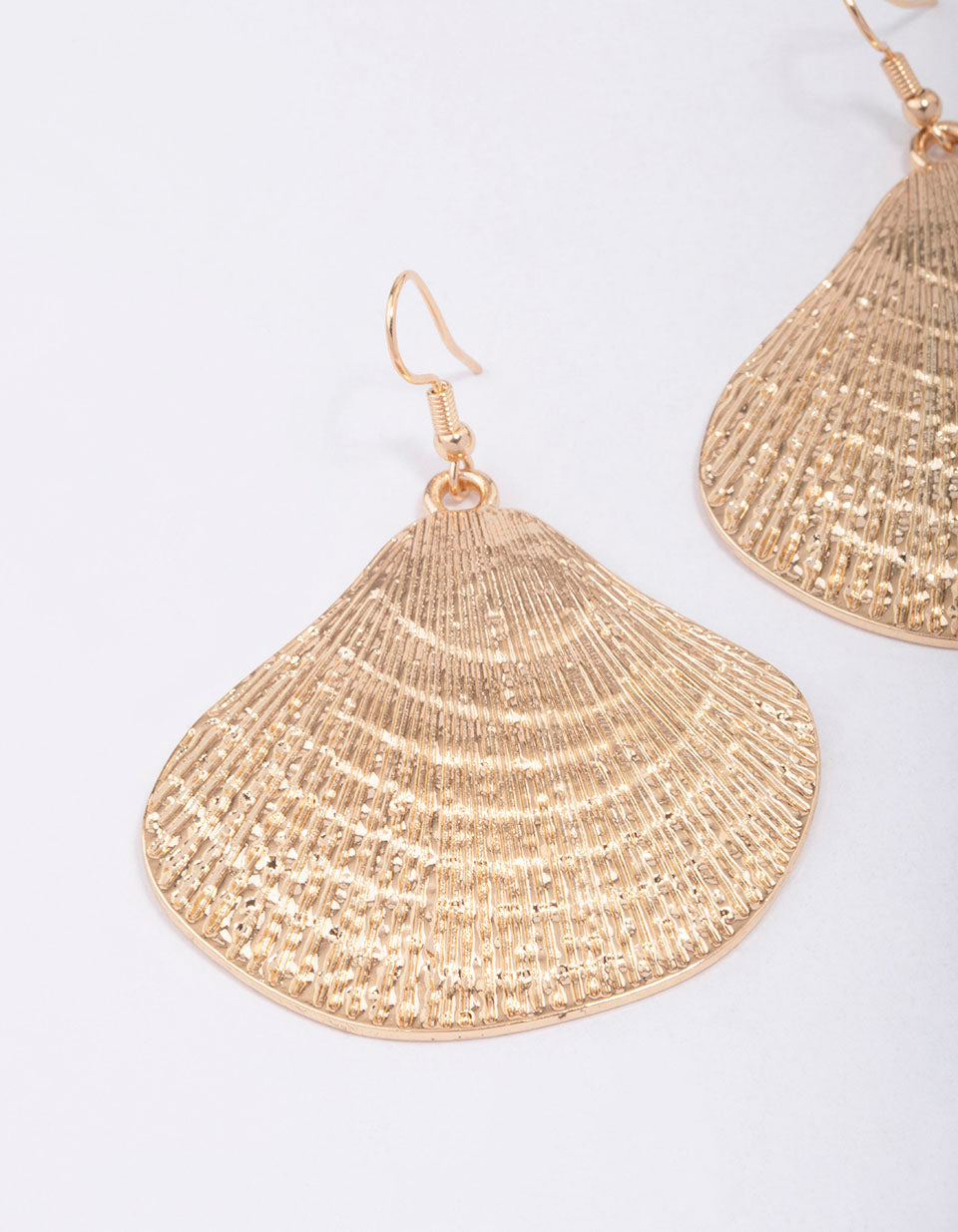 Gold Multi Shell Drop Earrings