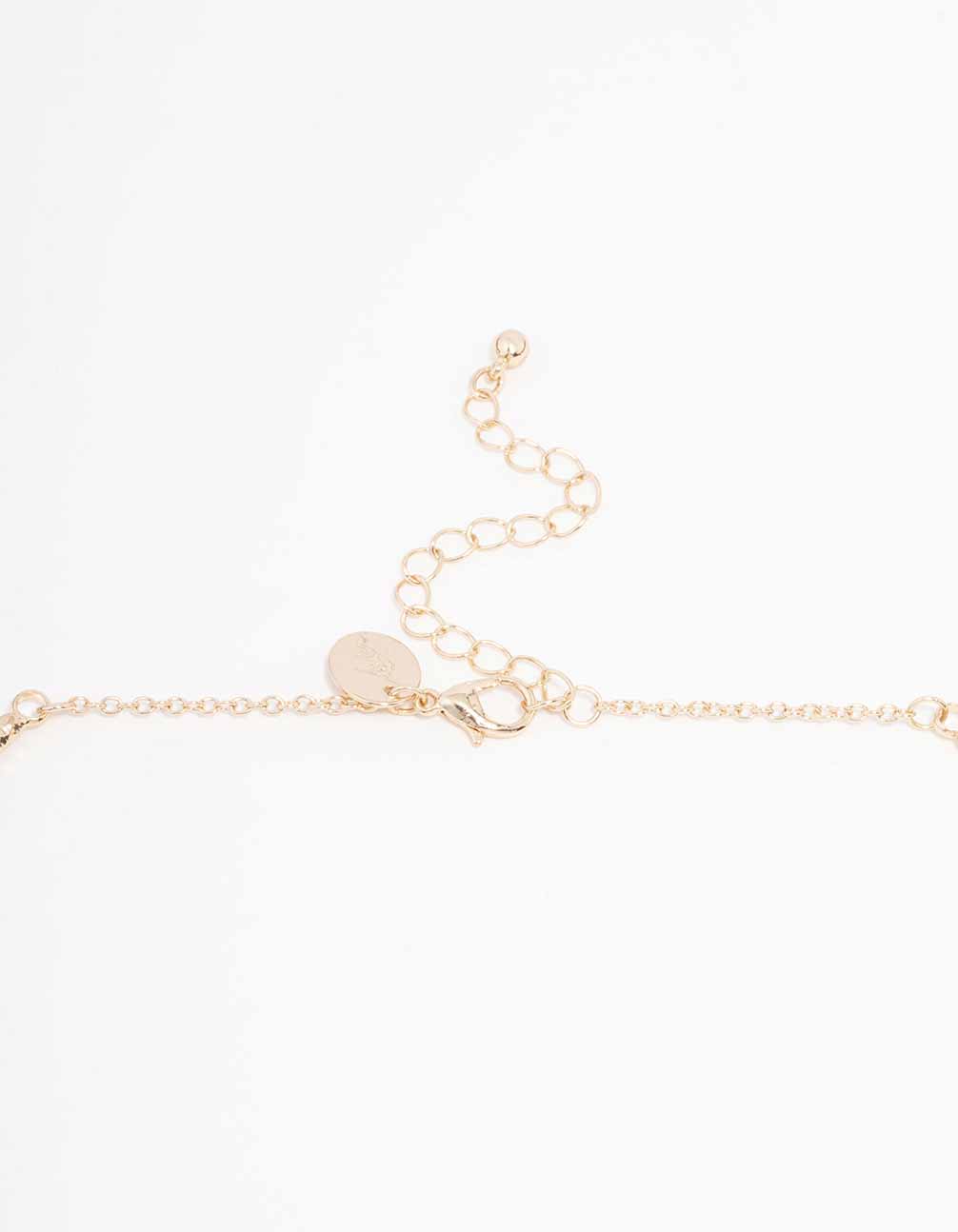 Gold Shell Embellished Choker