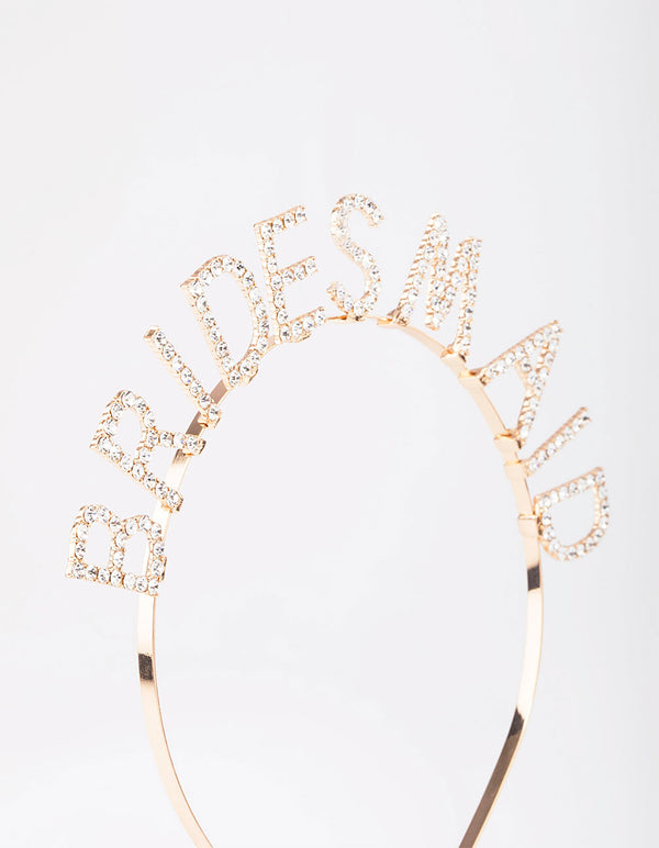 Gold Diamante Bridesmaid Headband