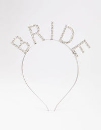 Silver Diamante Bride Headband - link has visual effect only