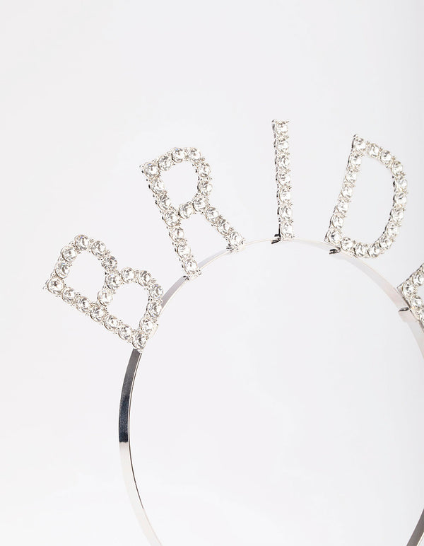Silver Diamante Bride Headband