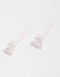 Sterling Silver Cubic Zirconia Marquise Stud Earrings - link has visual effect only
