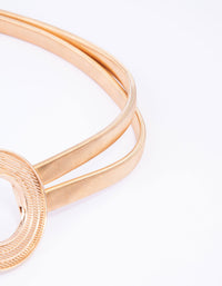 Gold Triple Circle Stretch Belt - link has visual effect only